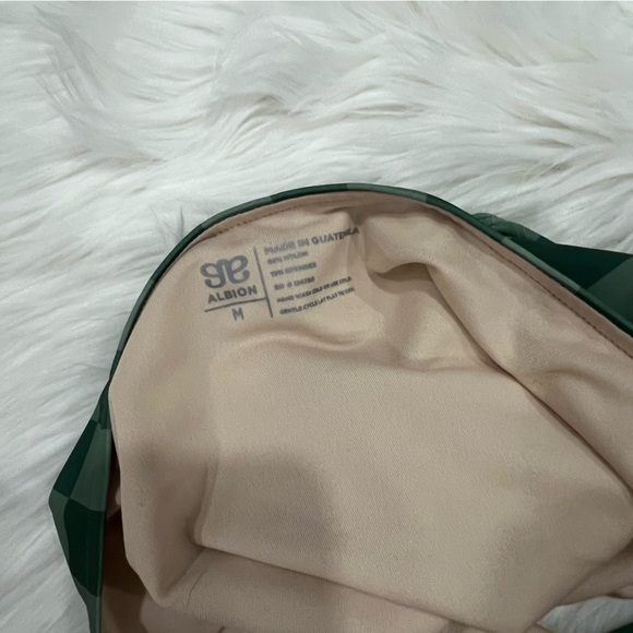 Albion Green Checkered High Waist Bikini Set M & L - Picture 7 of 14